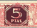 Spain - 1939 - Quijote - 5 P S 10C - Rojo - España, Quijote - Edifil NE 36 - Ataque a los Molinos - 0